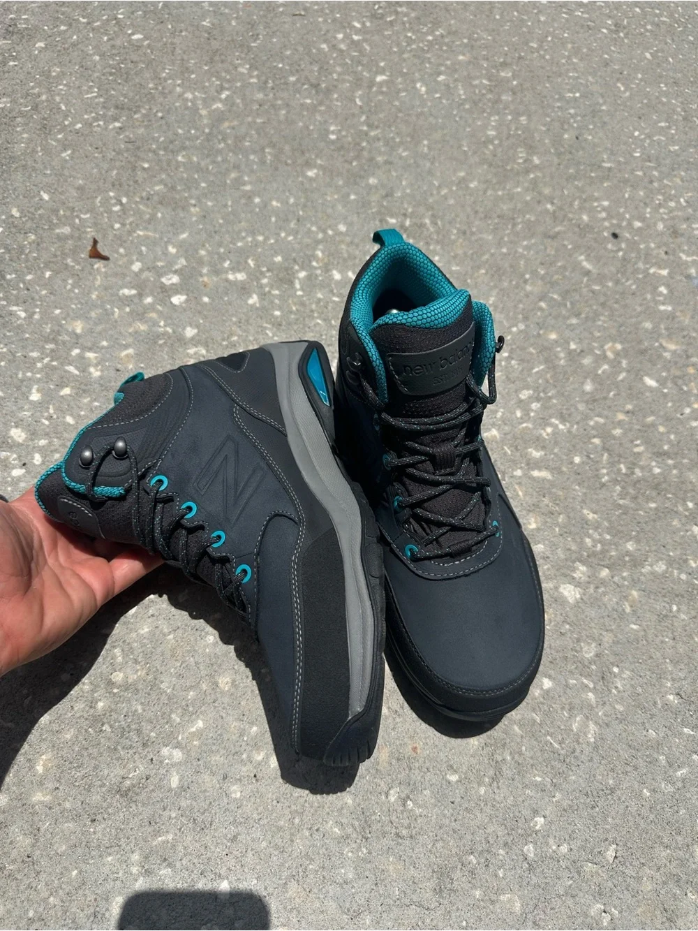 New Balance Womens Size 10 Waterproof Hiking Shoes Athletic WW1400TG Gray Blue