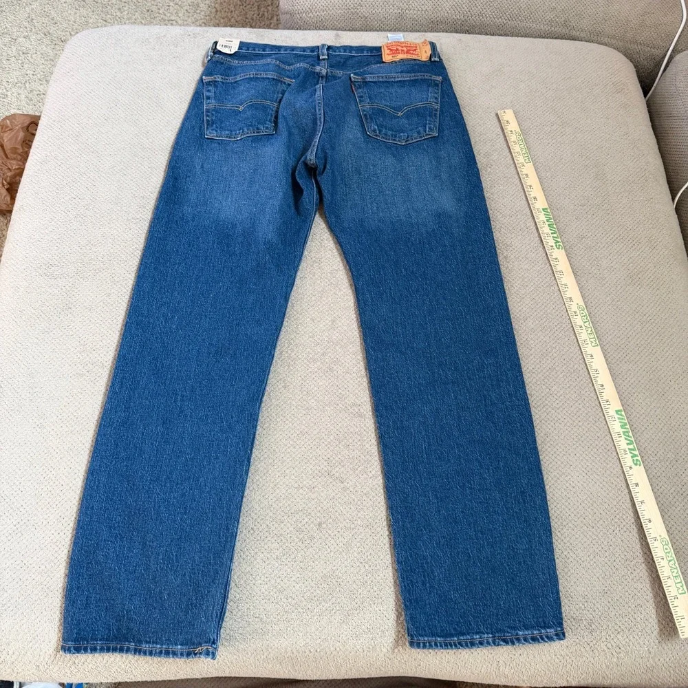 Vintage 2000s Levis 501 Original Fit Straight Leg Blue Jeans Mens 34x32 NWT