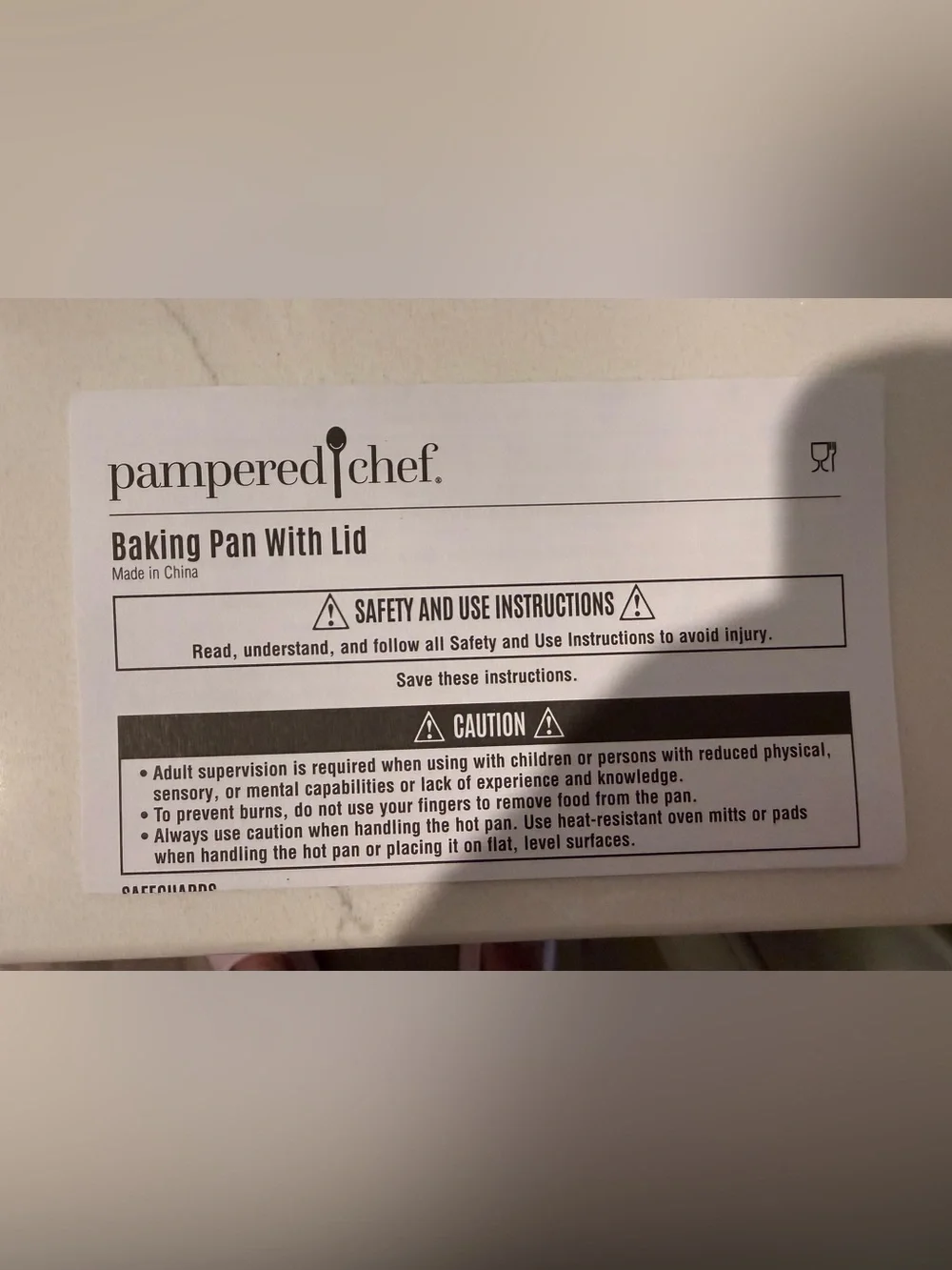 Pampered Chef clear pampered