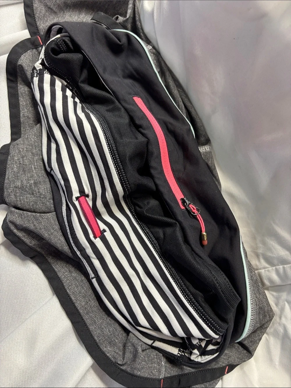 lululemon athletica pink black trim