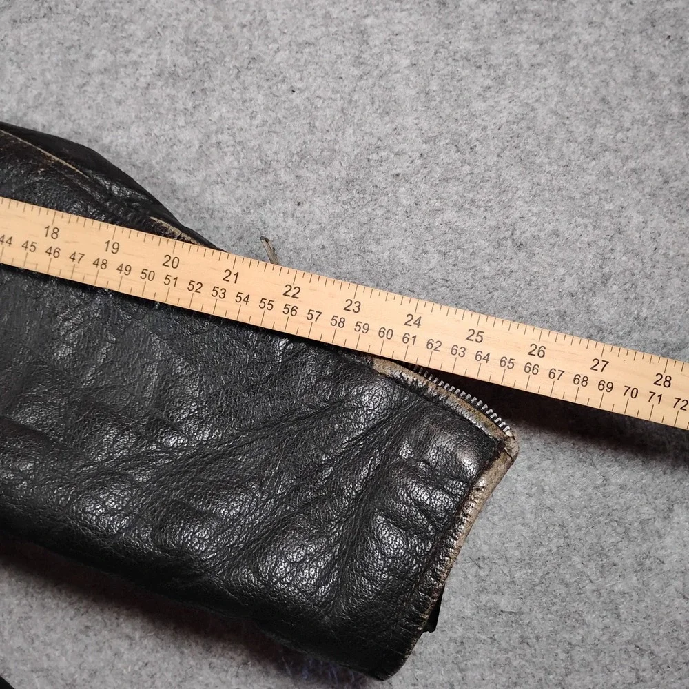 Vintage Wilsons Leather Motorcycle Jacket Mens Black Thinsulate Belted Biker L