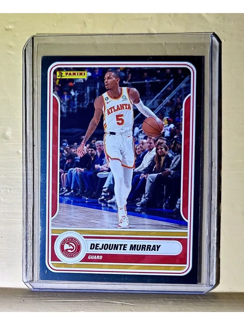 2023-24 Dejounte Murray Panini NBA Basketball #45 Silver Foil Card Atlanta Hawks
