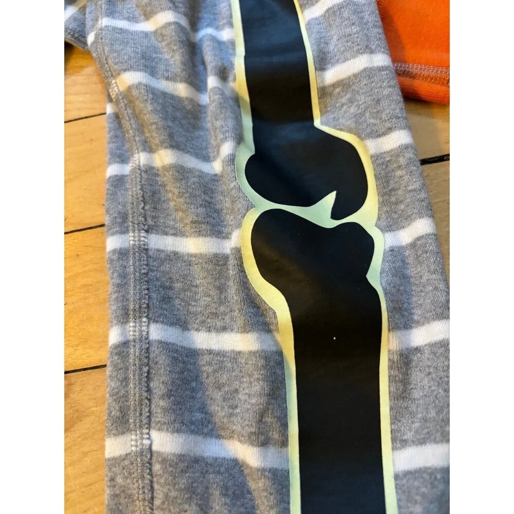Hanna Andersson Skeleton Long John Pajamas Sz 6/7 glow in the dark 120 Halloween