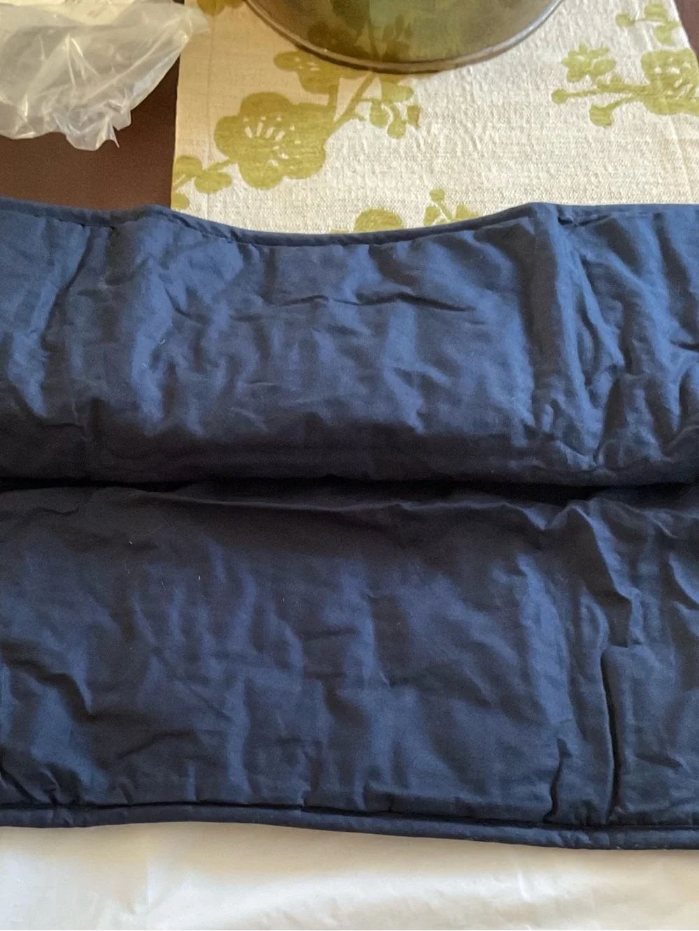 Pottery Barn Teen PB Camo Euro Sham Navy 5% Organic Cotton  NEW W/ Tags