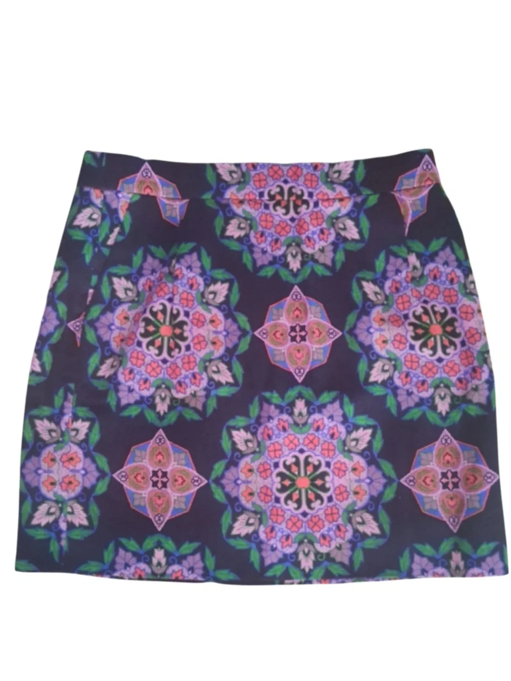 Floral Patterned Skirt - Multicolor