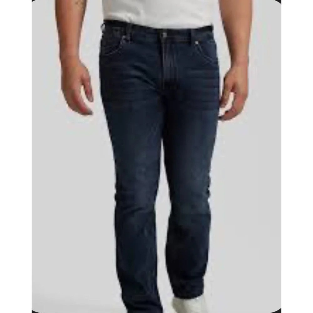 NWT Johnny Bigg Mens Ronnie Tapered Fit Jeans Dark‎ Wash Stretch Denim Size 42