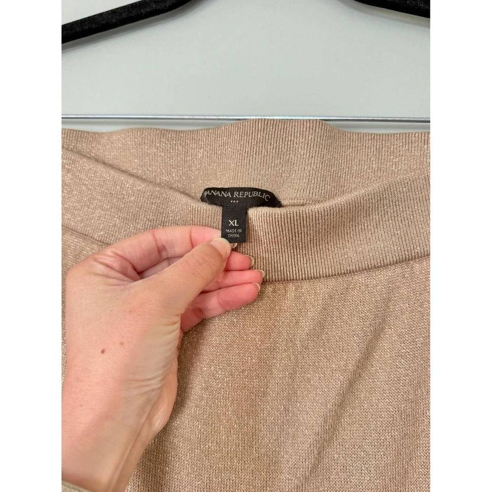 Banana Republic lustrous metallic