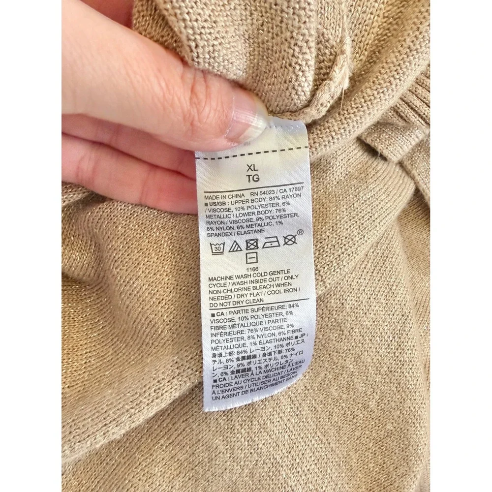 Banana Republic lustrous metallic