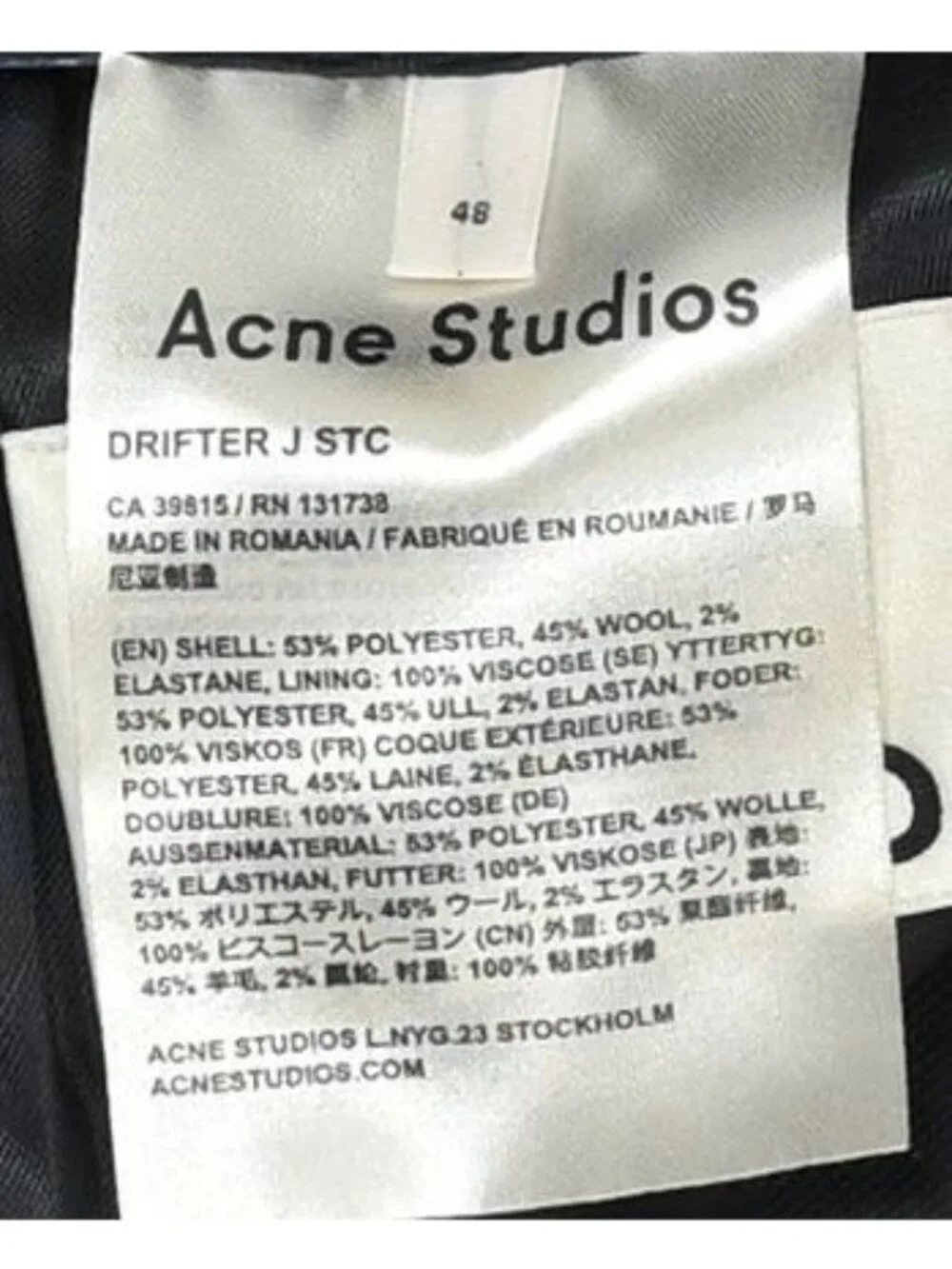 Acne Studios excellent pre