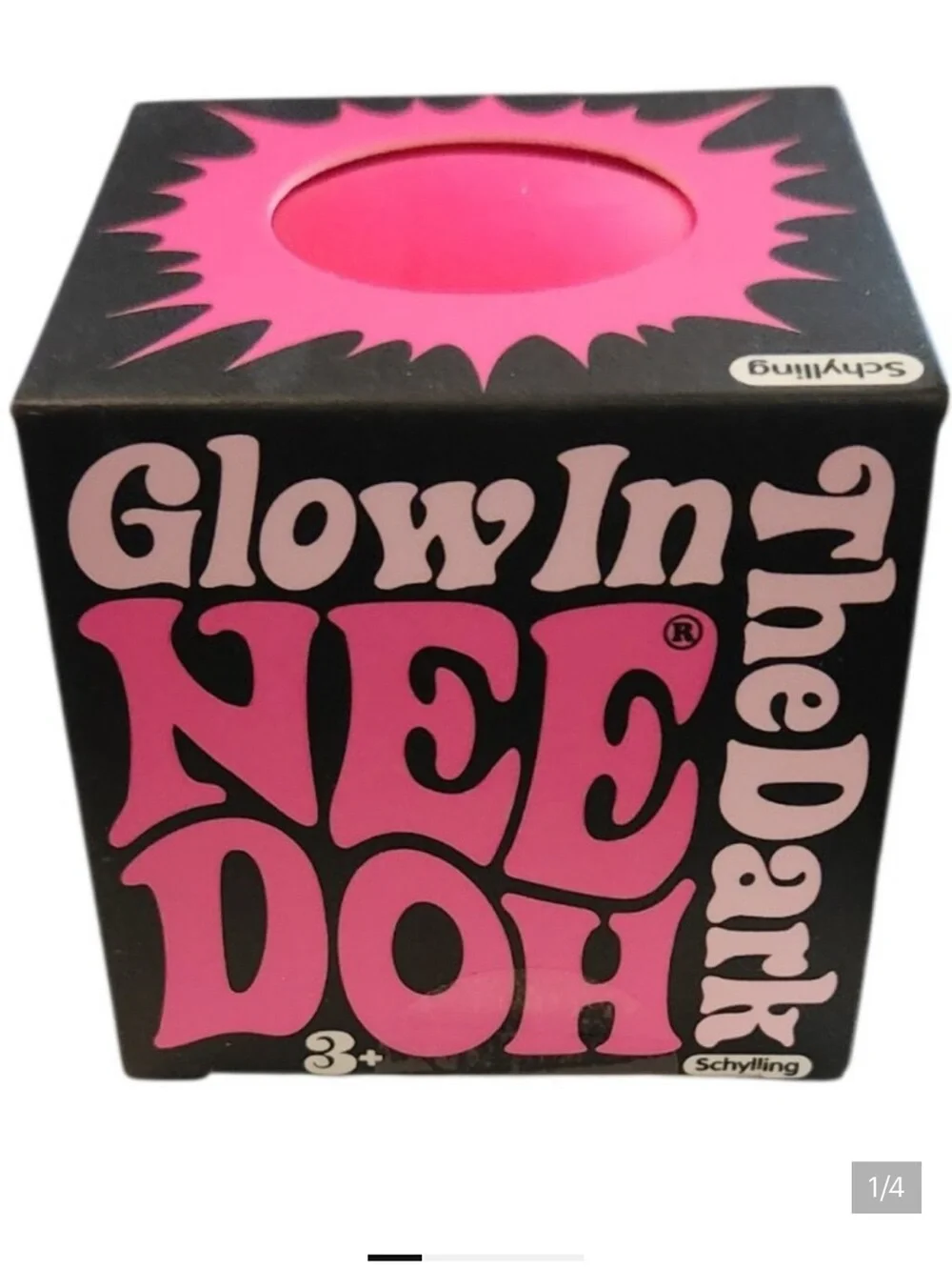 Schylling Glow in the Dark Need Doh - Pink