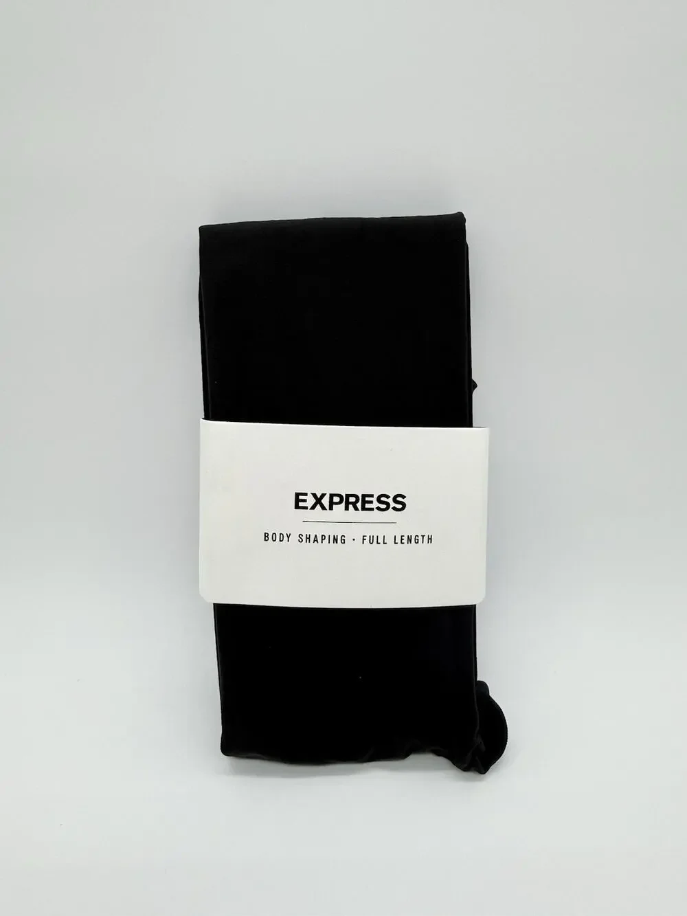 Express Womens Body Shaping Full Length Tights Black Size S / M New