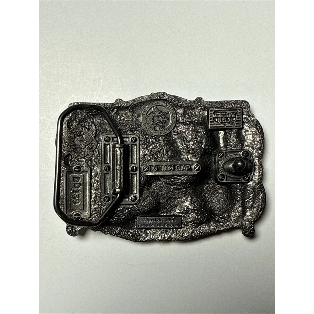 DON'T LET EUROPE RULE BRITANNIA METAL BELT BUCKLE TANSIDE LTD DRAGON COLLECTION