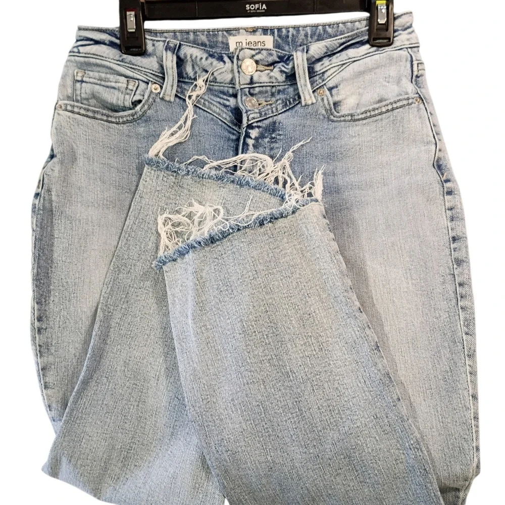 EUC High Rise Original Fit Kick Boot Ankle Women's Size 8 Short Blue Denim Jeans