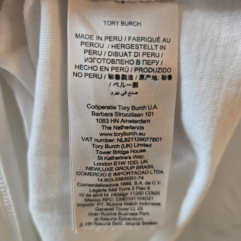 Tory Burch Lettuce Graphic Cotton T-Shirt  Size M –mNWOT