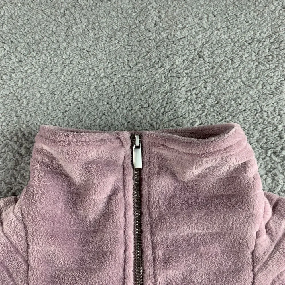 NEW Soft Surroundings Sweater Womens Medium Purple Fleece Over The Moon Pullover
