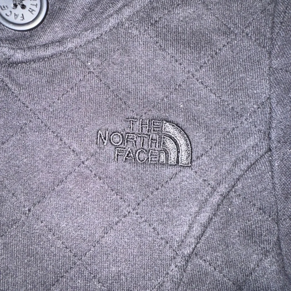 The North Face Womens XS Black Quilted Full Zip Fleece Lined Jacket High Collar