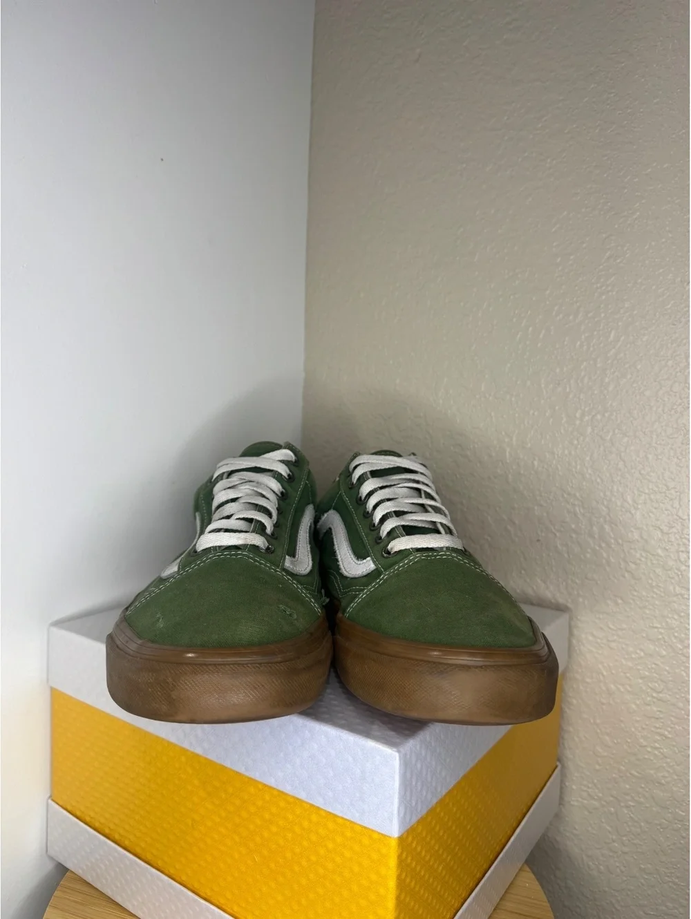 Vans skool green clean