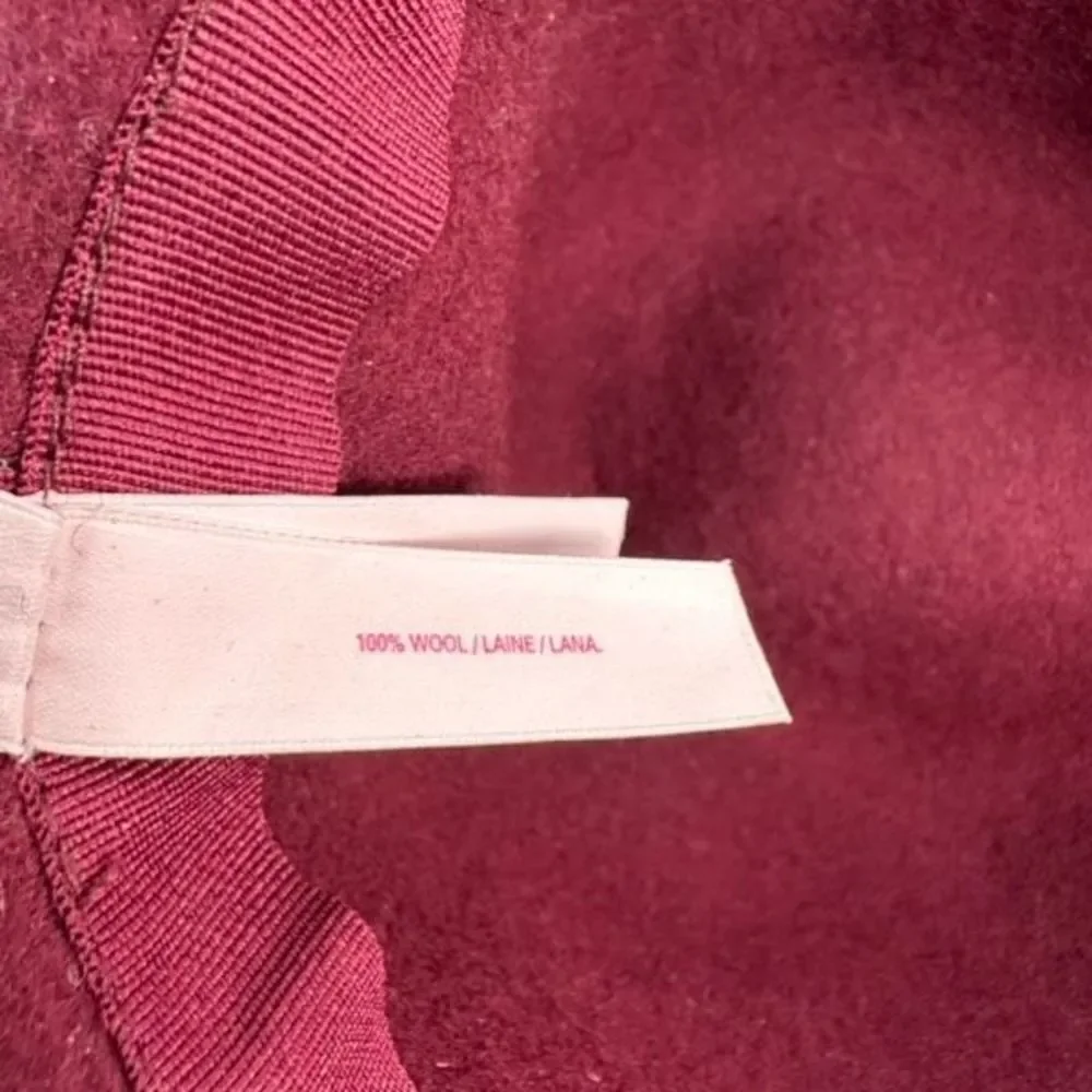Vintage Victoria Secret Wide Brim Wool Floppy Brim Hat Wine‎ Burgundy elegant