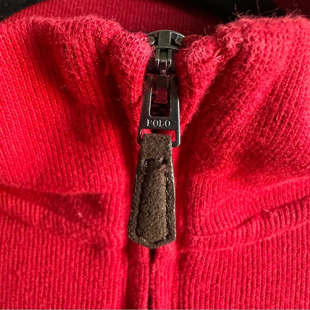 Ralph Lauren Polo Estate Rib Quarter Zip Pullover Prep Old Money Academia‎ Sz L