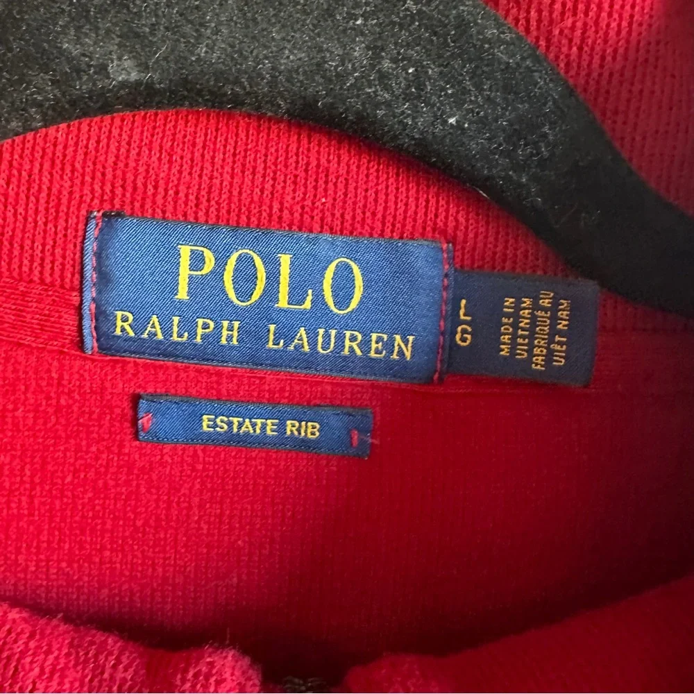 Ralph Lauren Polo Estate Rib Quarter Zip Pullover Prep Old Money Academia‎ Sz L