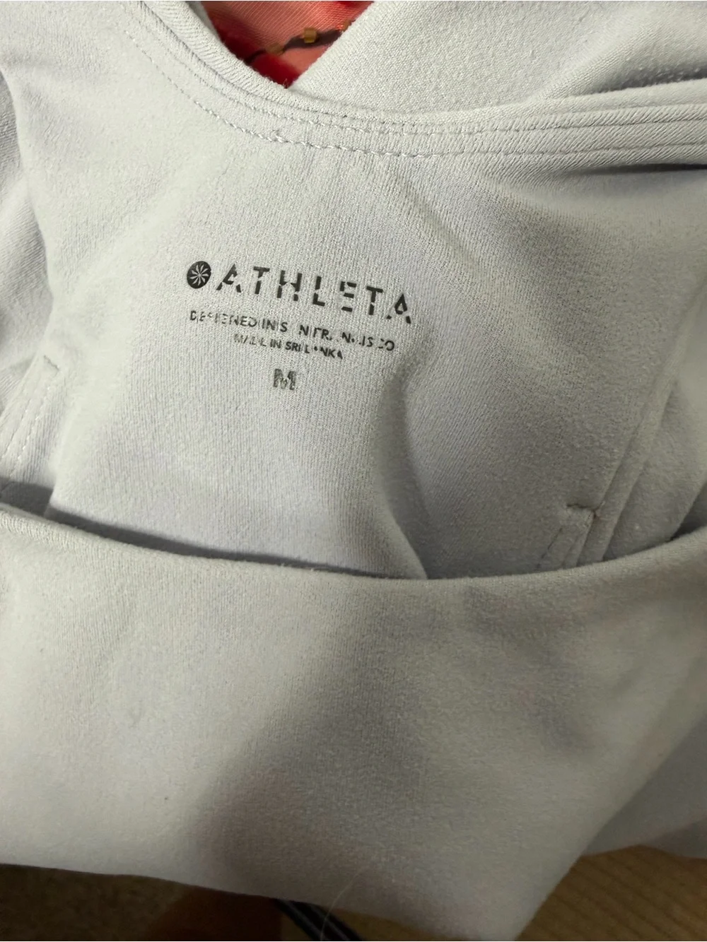 Athleta Conscious Crop Bra A-C Top, Smoky Lavender, Size Medium