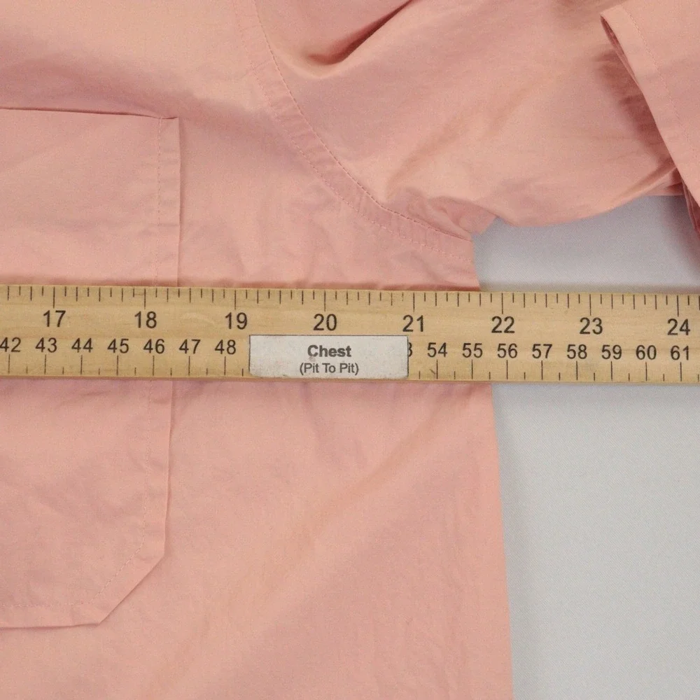 Oroton Button Up‎ Shirt Oversized Quiet Luxury Cotton Pink Women 8