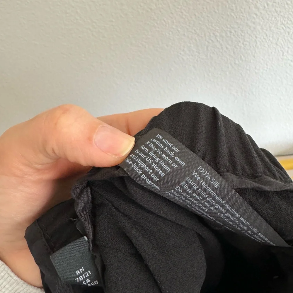 Eileen Fisher georgette black