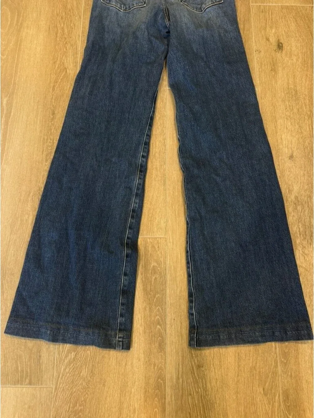 goop x FRAME Flare Jeans Womens 25 Wide Leg High Rise Denim