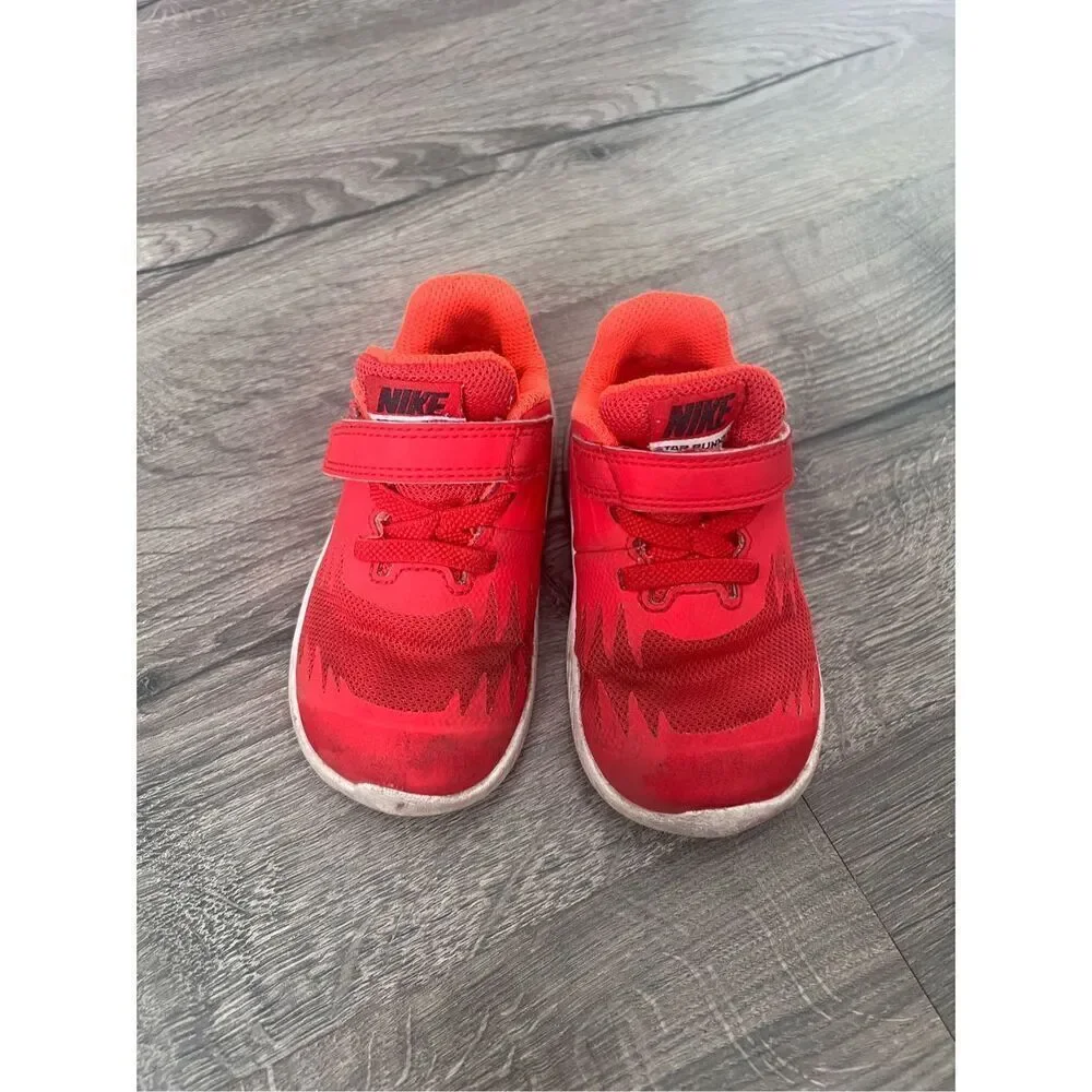NIKE Star Runner Toddler Size 6c Red TDV Volt Shoes 907255-601