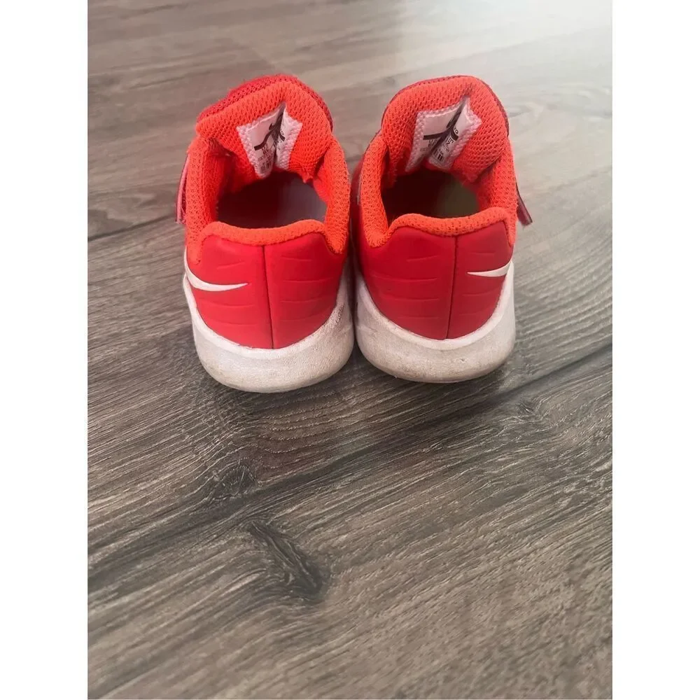NIKE Star Runner Toddler Size 6c Red TDV Volt Shoes 907255-601
