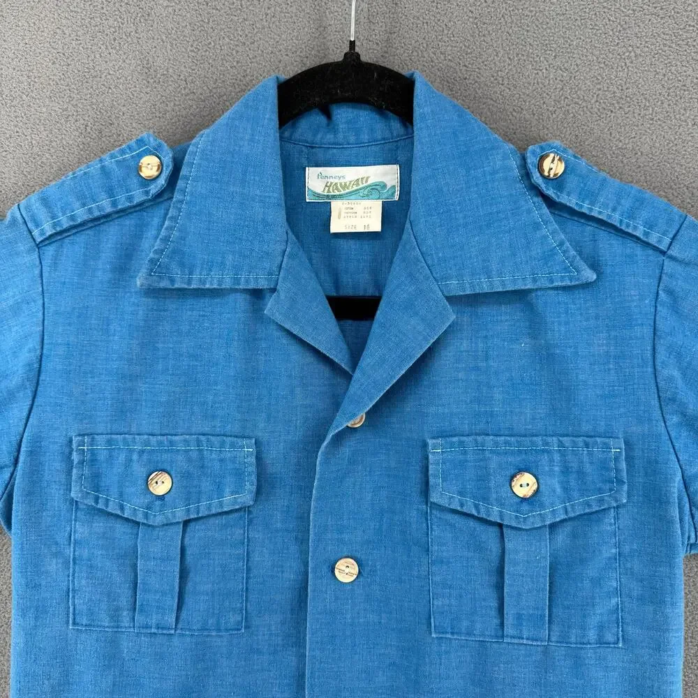 Penneys Hawaii shirt see blue