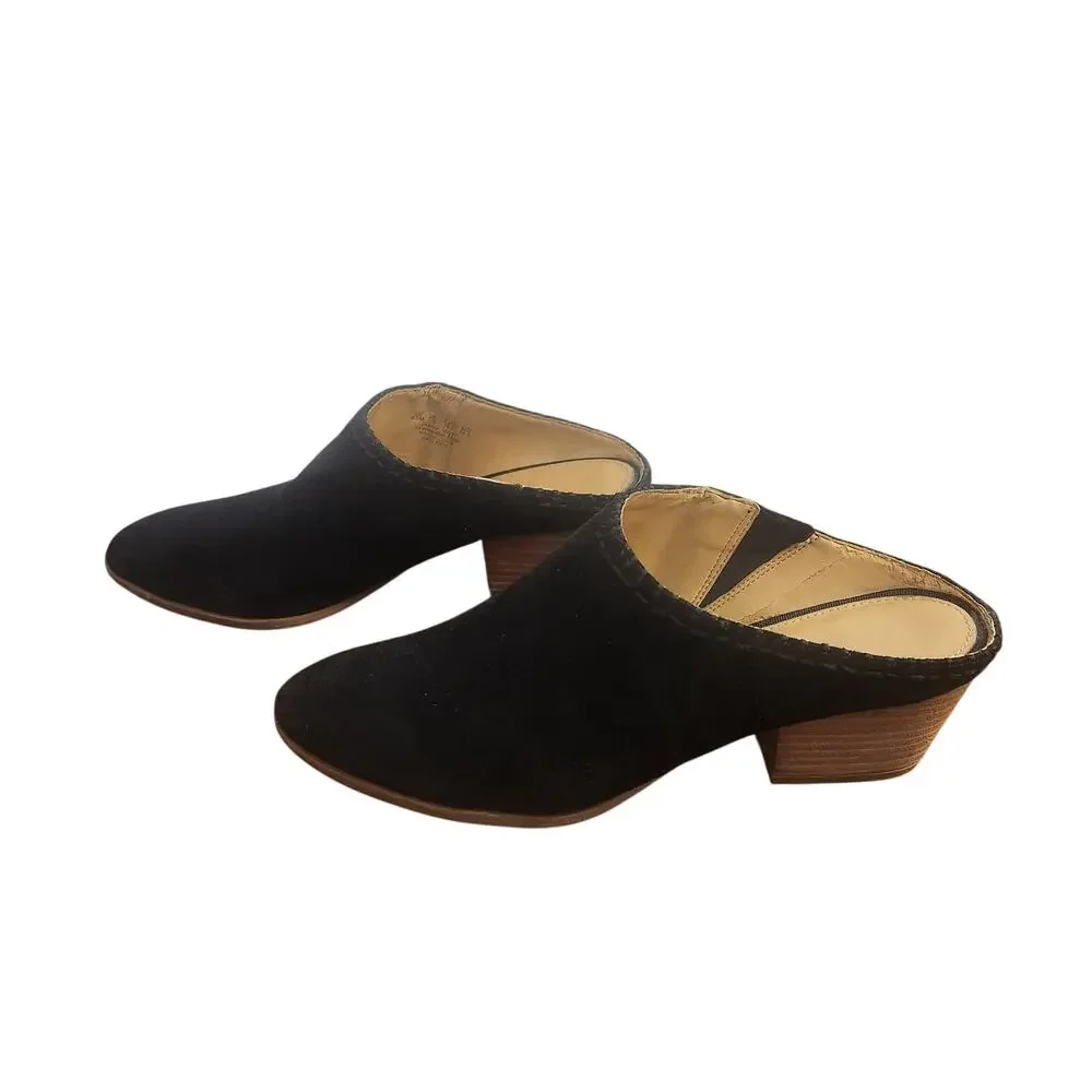 Franco Sarto Galleon Suede Mules Size 9.5