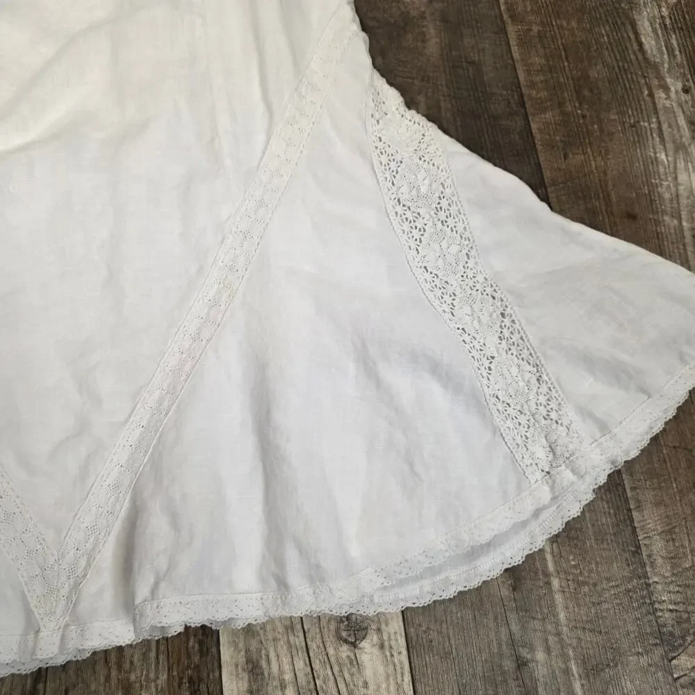Vintage white linen