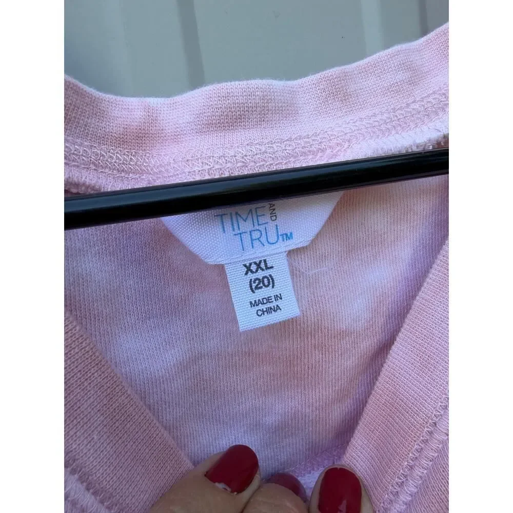 Time & Tru Tie Dye Sweatshirt Womens Boxy Fit Sweatshirt Size XXL