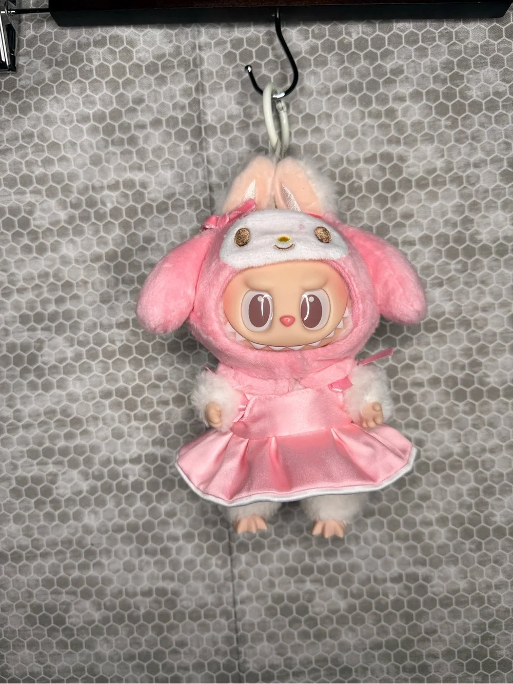 Pop Mart The Monsters X Sanrio Labubu My Melody Plush Doll Pendant New Open Box