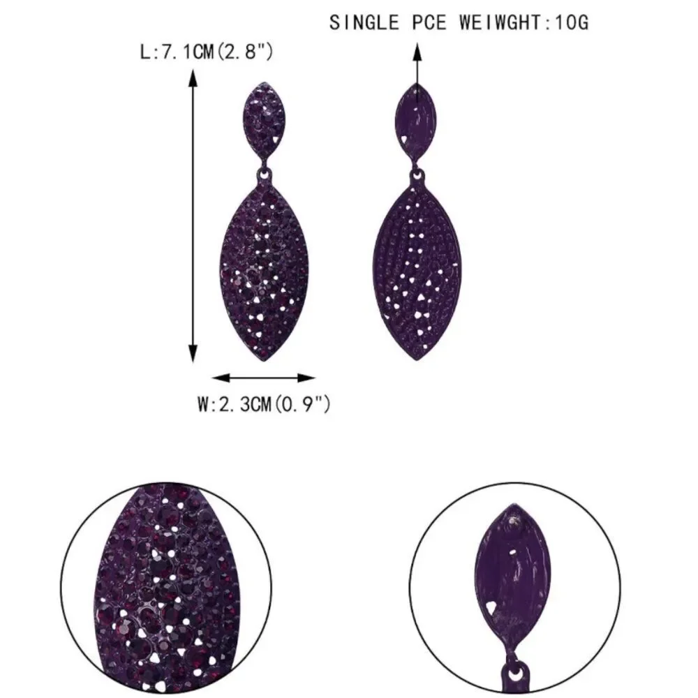 BijouStudios Earrings purple tone