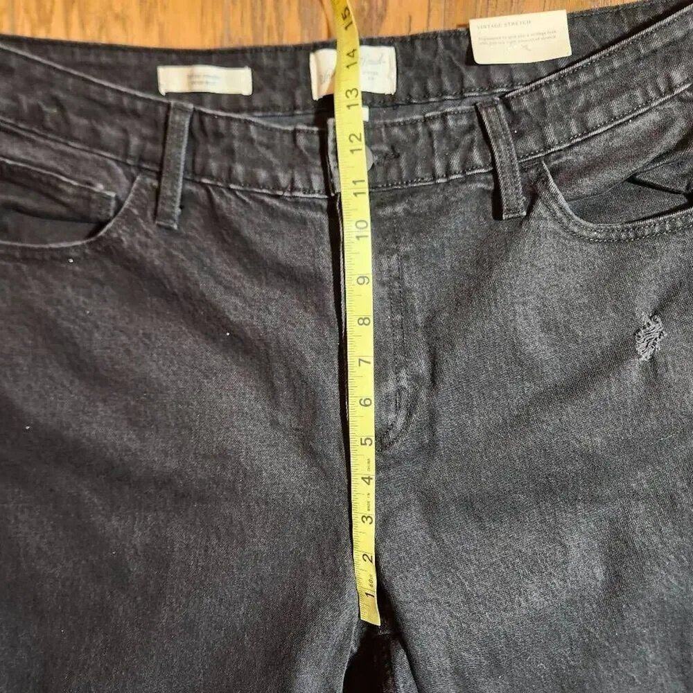 Universal Thread Vintage Straight Leg Black Jeans Size 18