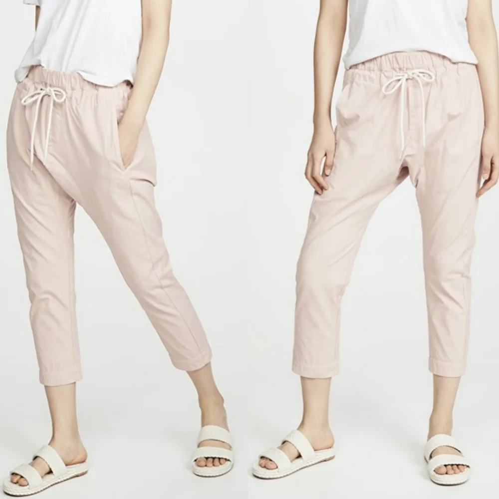 Bassike Original Panel Detail Pants Pale Pink XS