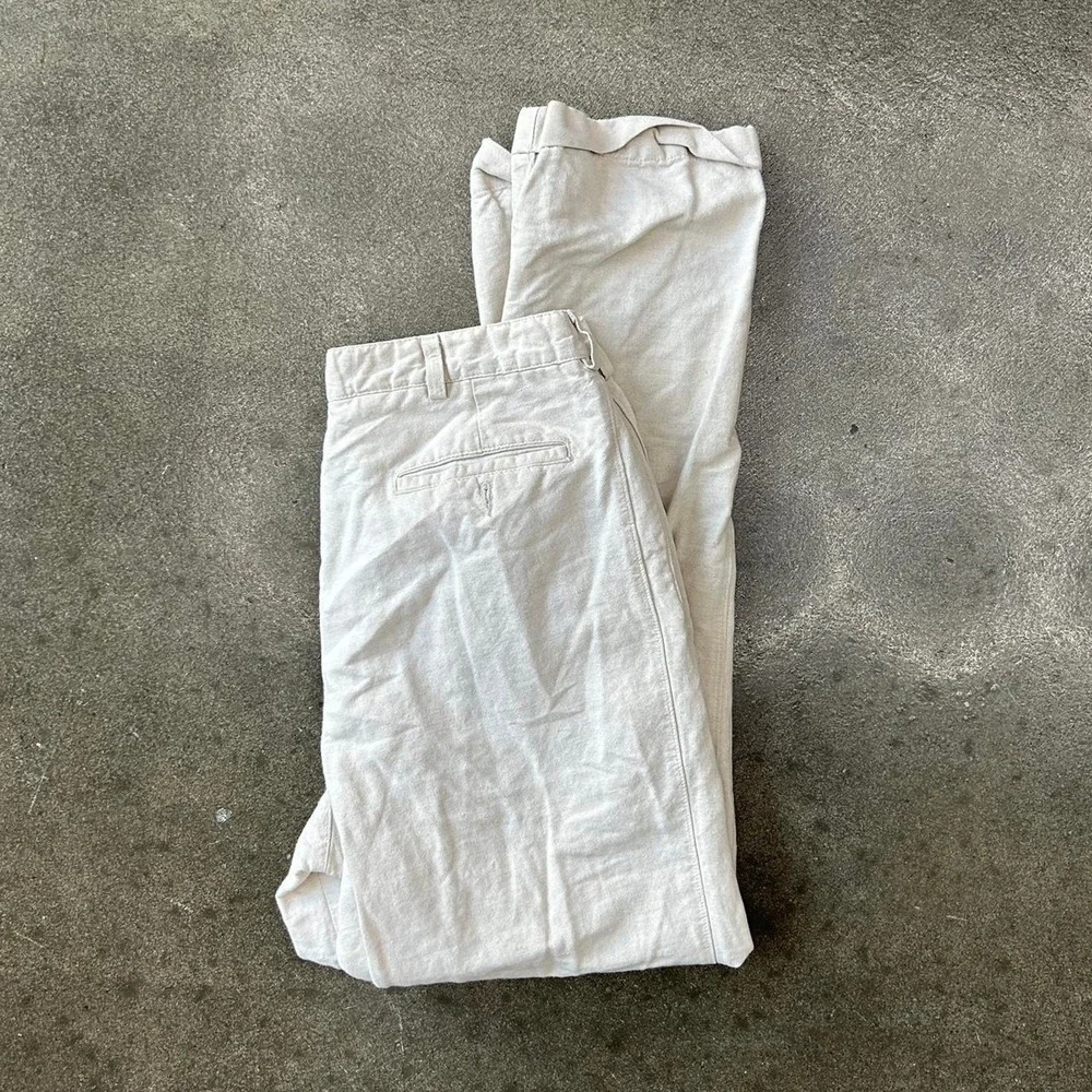 Vintage‎ Savane 34x30 Cream Utility Trouser Pants