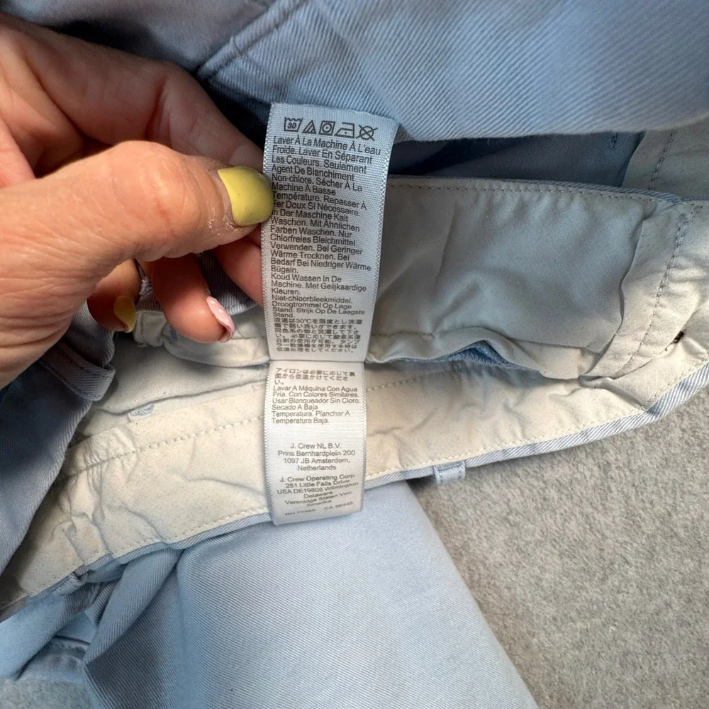 J Crew Flex Slim Chino‎ Pants Mens 30x32 Light Blue Stretch Reimagined
