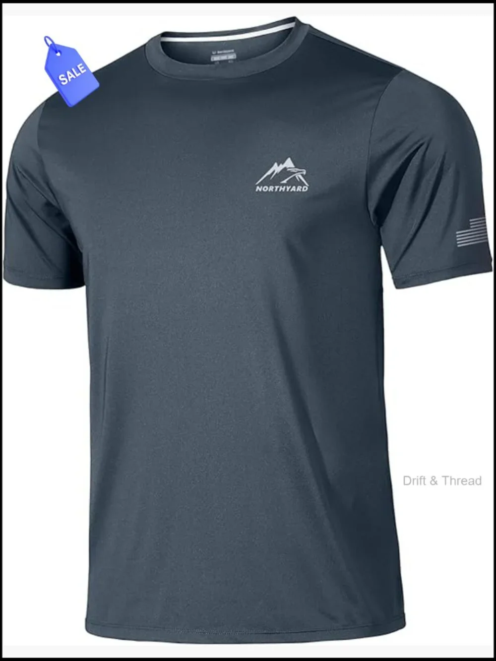 Men's UPF 50+ Sun Protection Shirt Short Sleeve Rash Guard Athletic T-Shirt