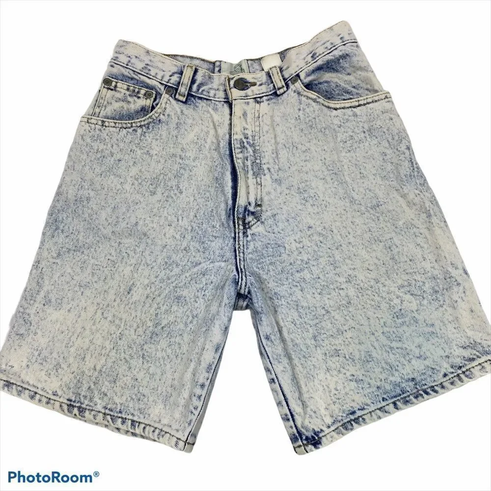 Vintage‎ Sason Acid Wash High Rise Jean Shorts 7/8