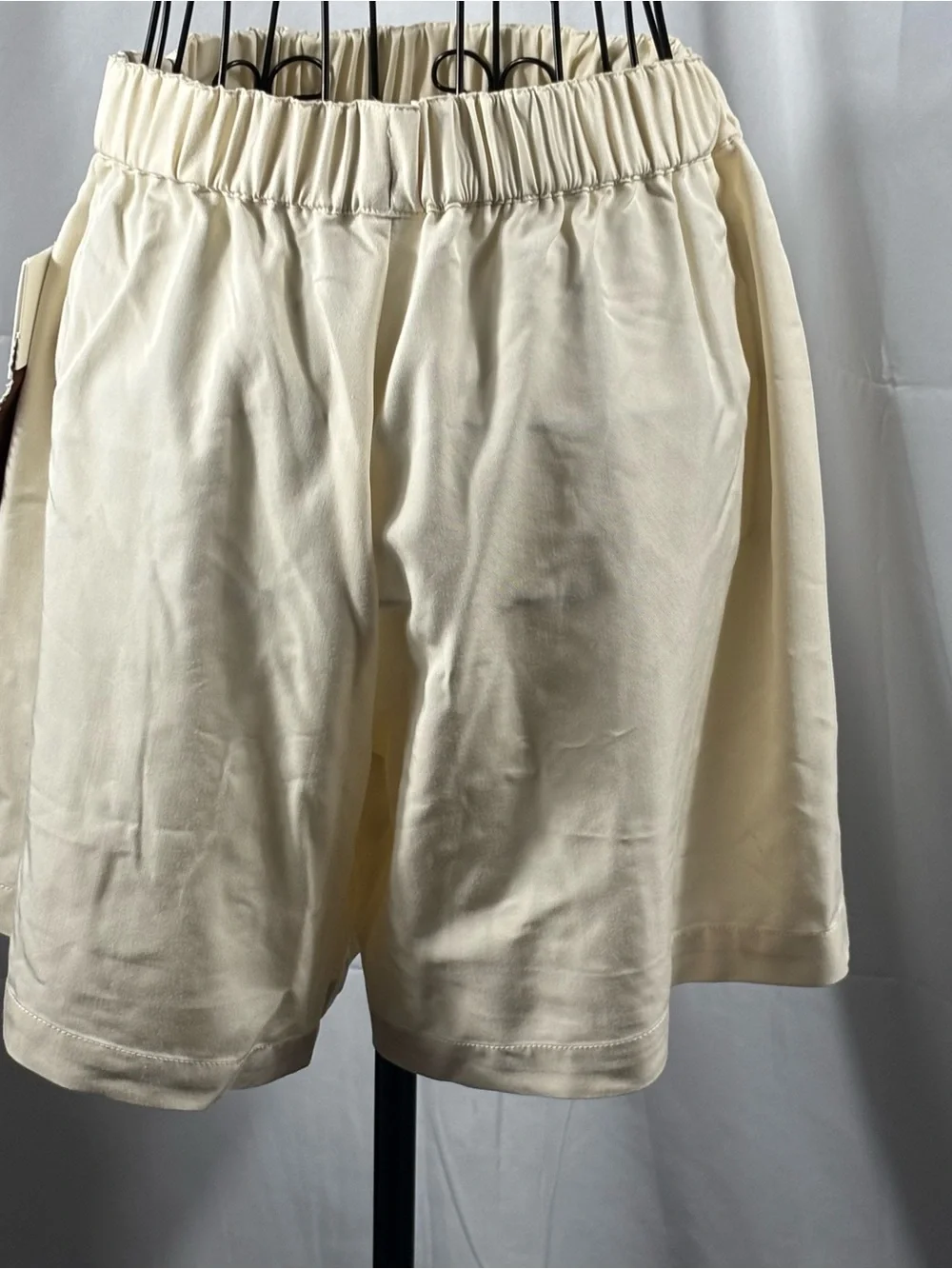Brixton Cream High-Rise Elastic Waist Skort