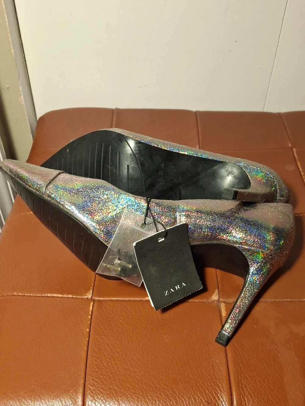 Zara metallic iridescent