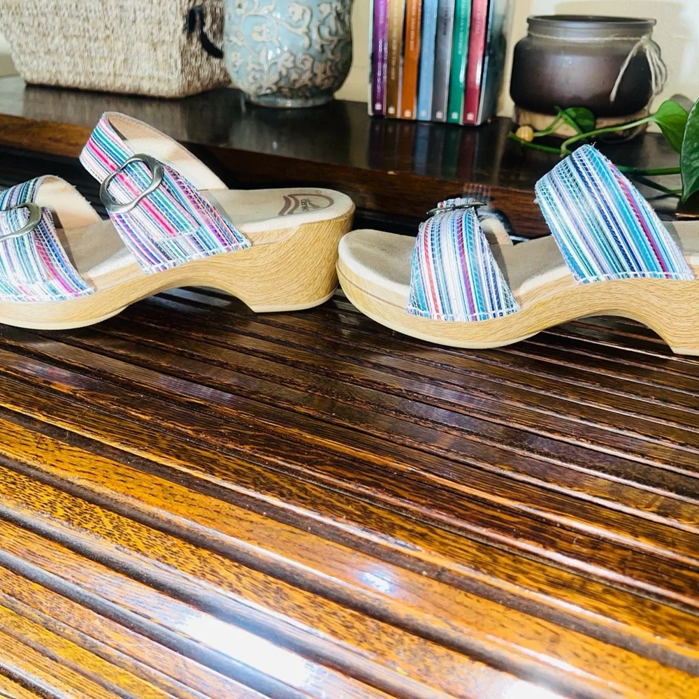 Colorful Striped‎ Women's Sandals