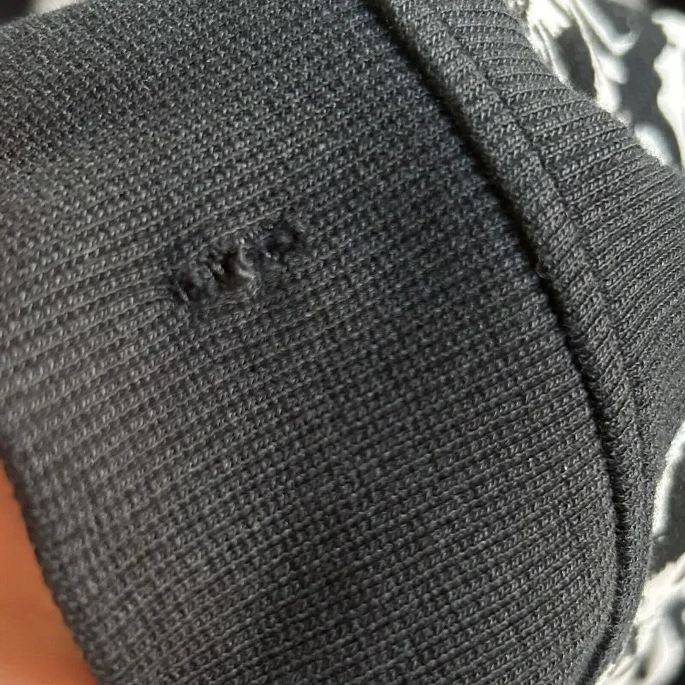 Lululemon Black & White Fleur Sombre Floral Cozy Cuddle Up Full Zip Jacket 6‎