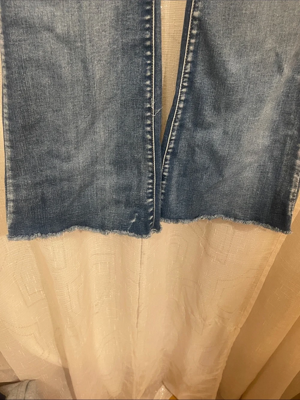 Almost Famous Medium Blue High-Rise Flare Jeans