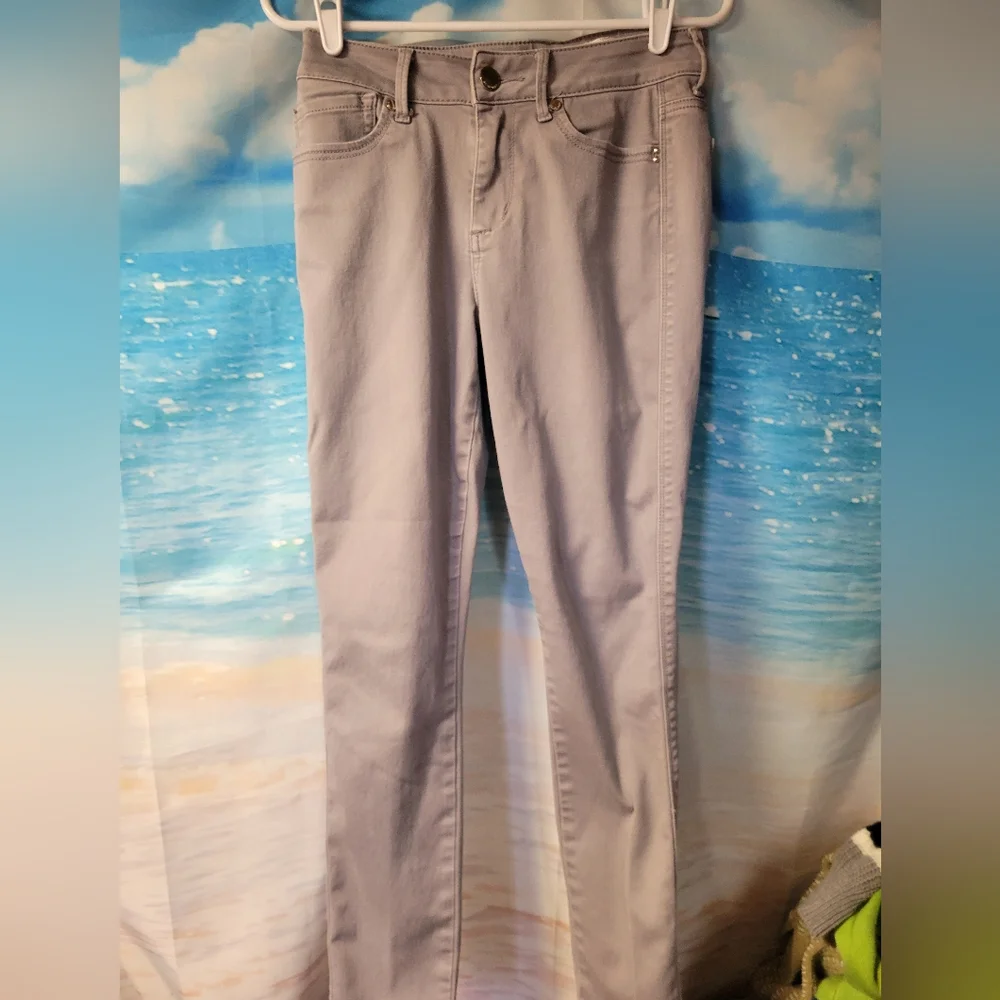 Seven7 Womens Gray Jeans‎ High Rise Skinny Size 4