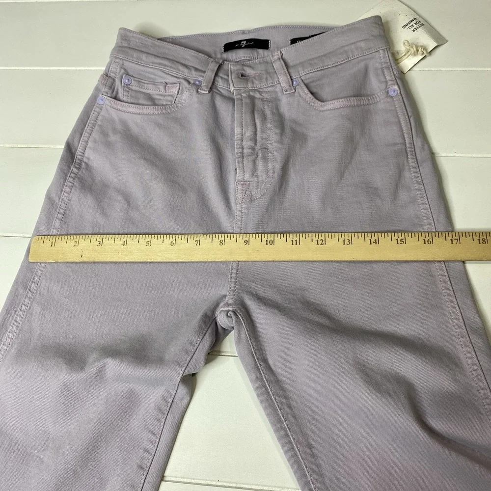 7 For All Mankind Women Sz 26 High-Waist Slim Kick Bootcut‎ Italian Fabric Jeans
