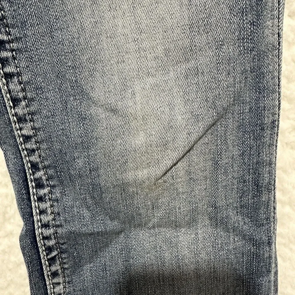 Grace In LA Boot Cut Embellished Embroidered Blue Light Wash‎ Faded Jeans Sz 28